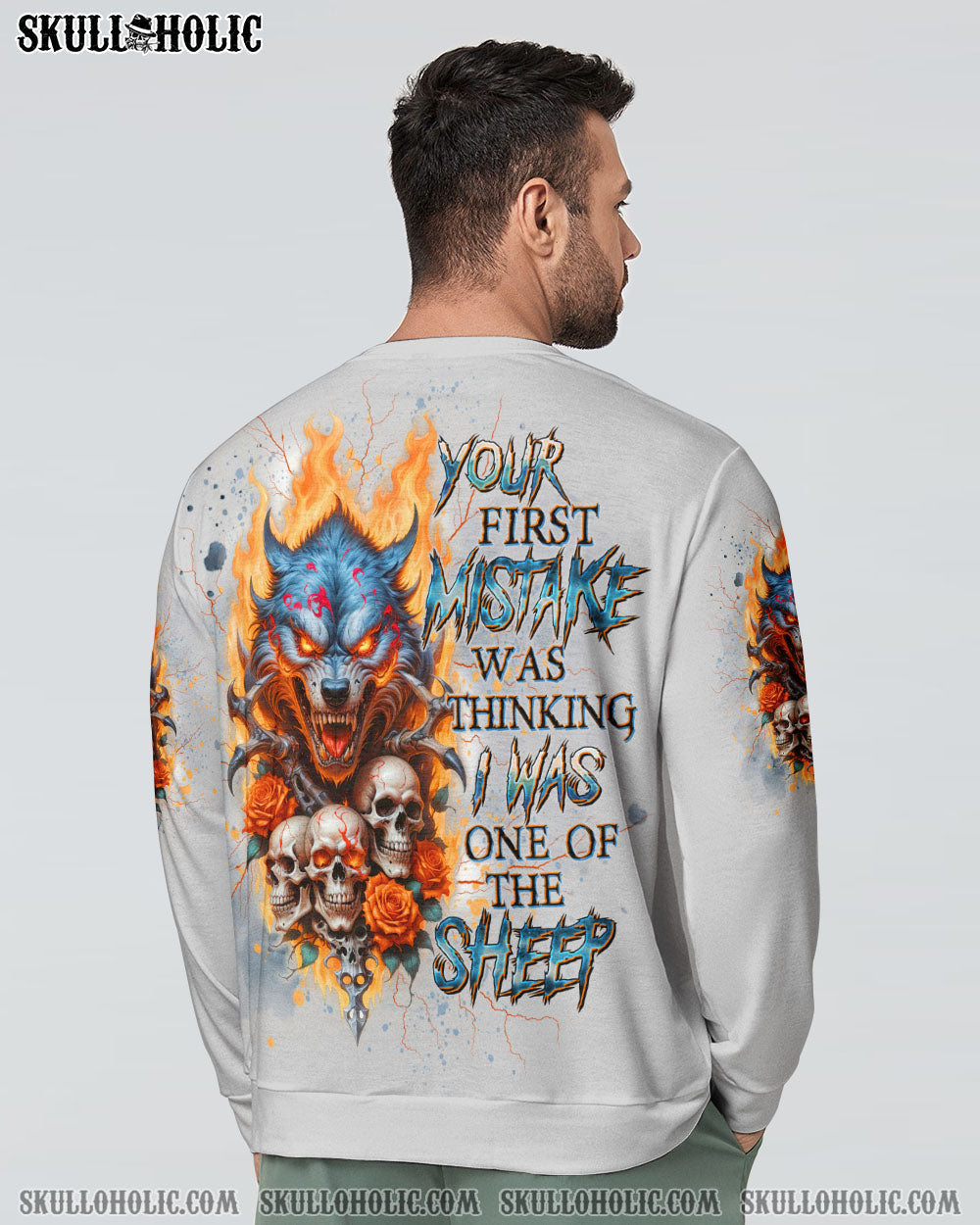 BLISSCORNERS YOUR FIRST MISTAKE WOLF SKULL ALL OVER PRINT