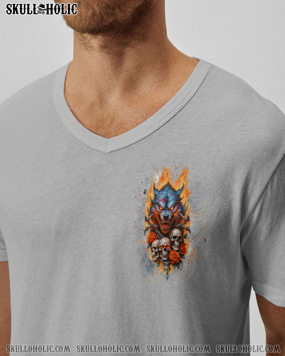 BLISSCORNERS YOUR FIRST MISTAKE WOLF SKULL ALL OVER PRINT