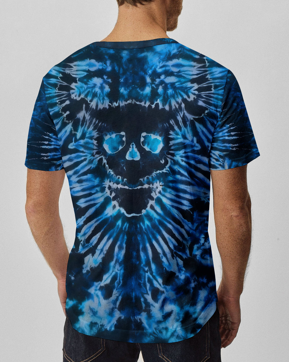 BLISSCORNERS DEMON SKULL TIE DYE  ALL OVER PRINT
