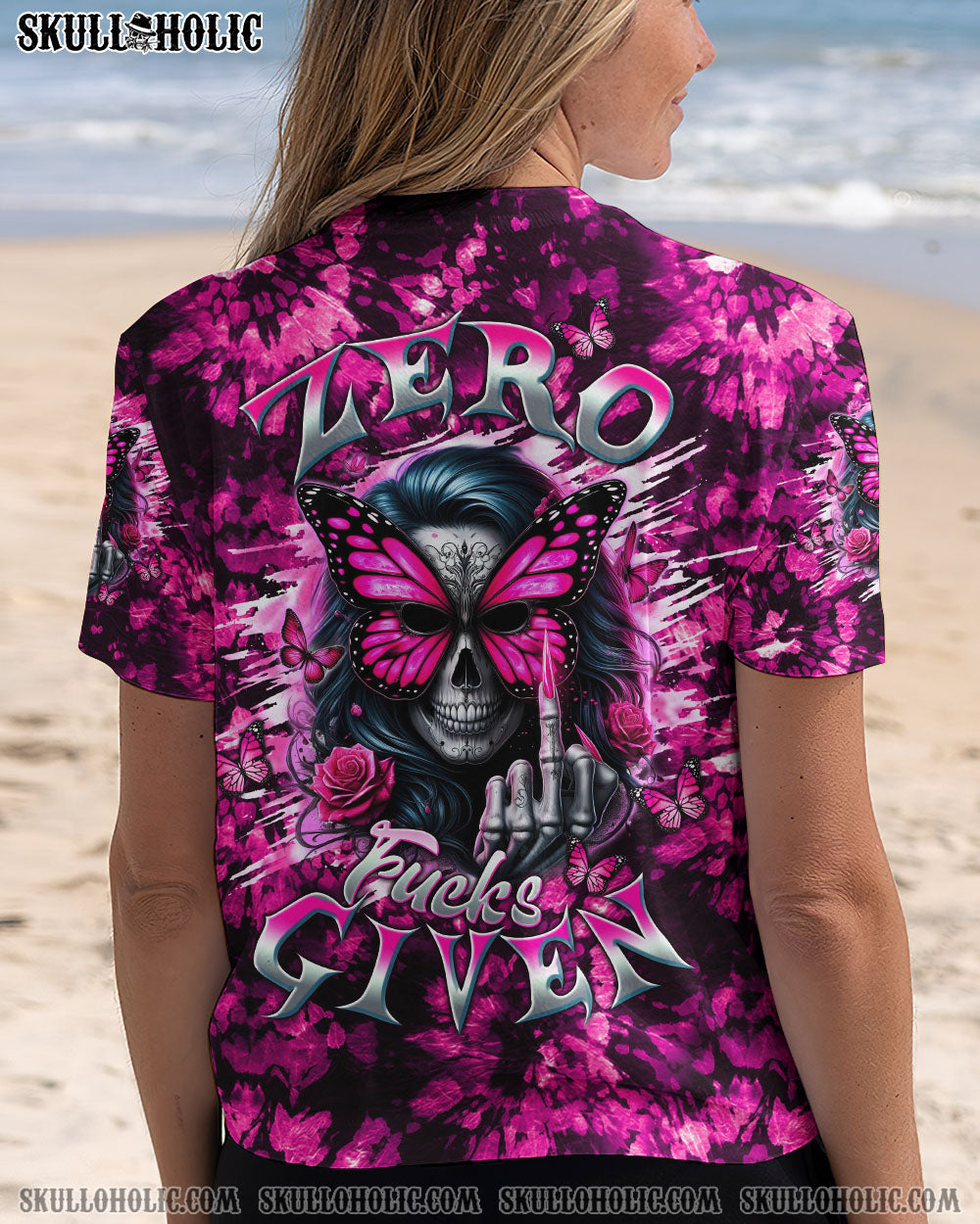 BLISSCORNERS ZERO F GIVEN SKULL LADY TIE DYE ALL OVER PRINT