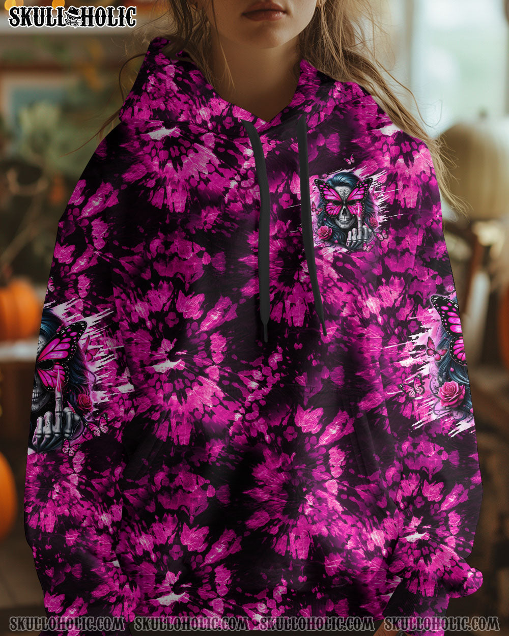 BLISSCORNERS ZERO F GIVEN SKULL LADY TIE DYE ALL OVER PRINT