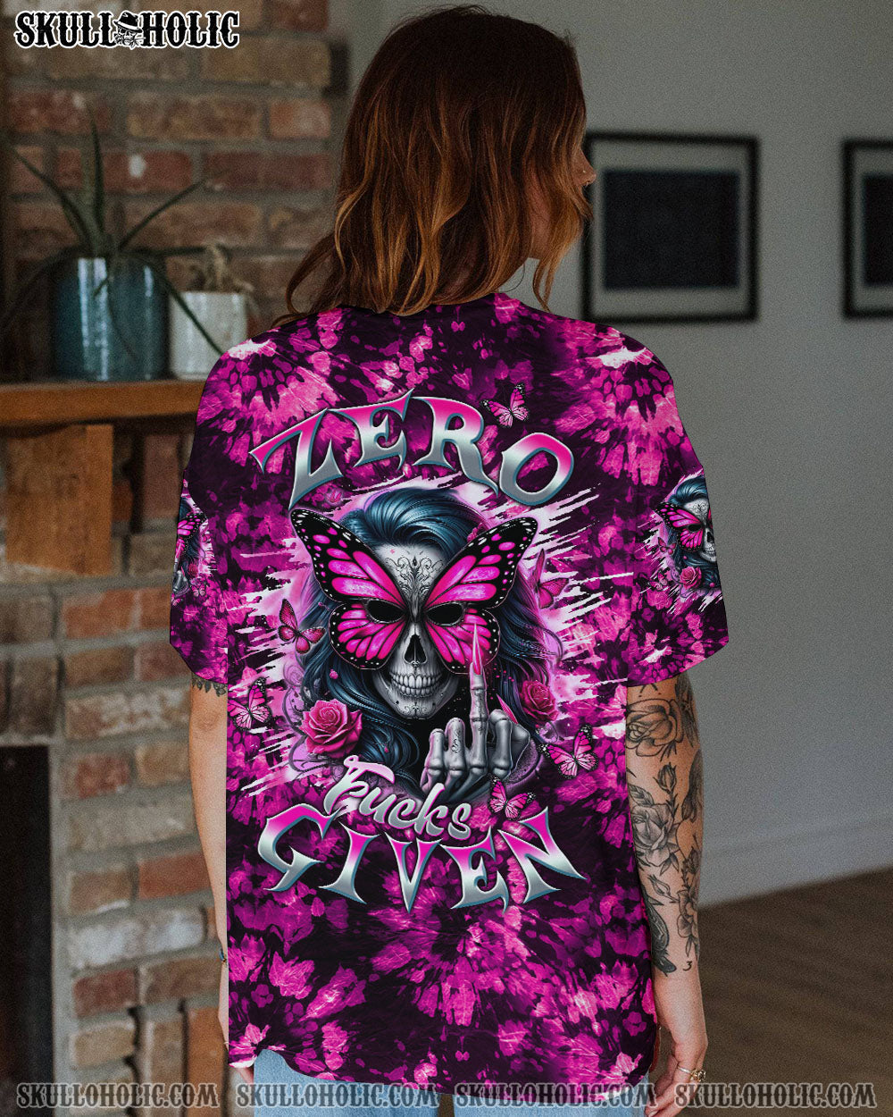 BLISSCORNERS ZERO F GIVEN SKULL LADY TIE DYE ALL OVER PRINT