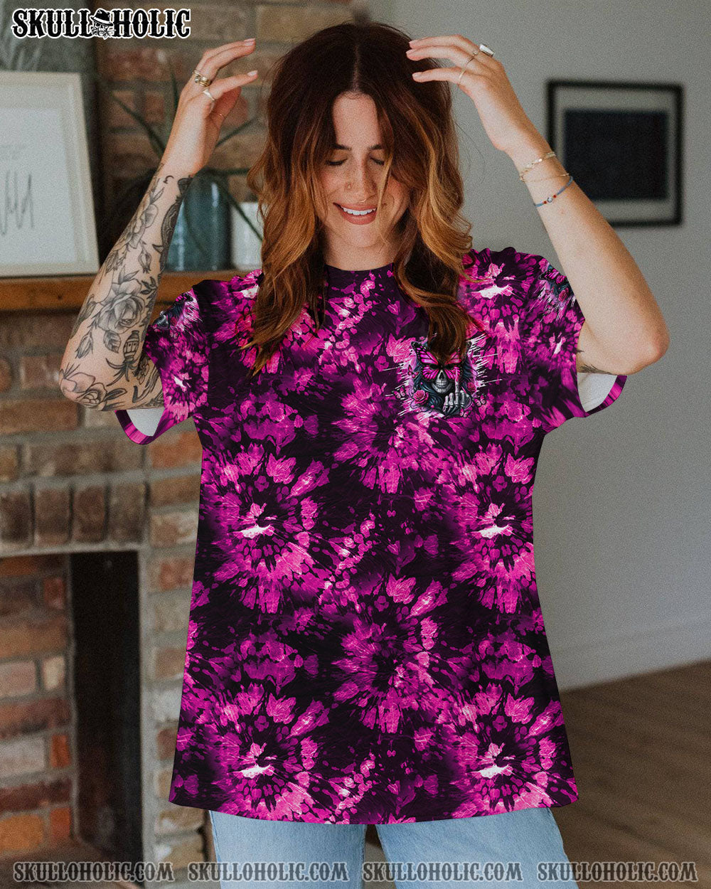BLISSCORNERS ZERO F GIVEN SKULL LADY TIE DYE ALL OVER PRINT