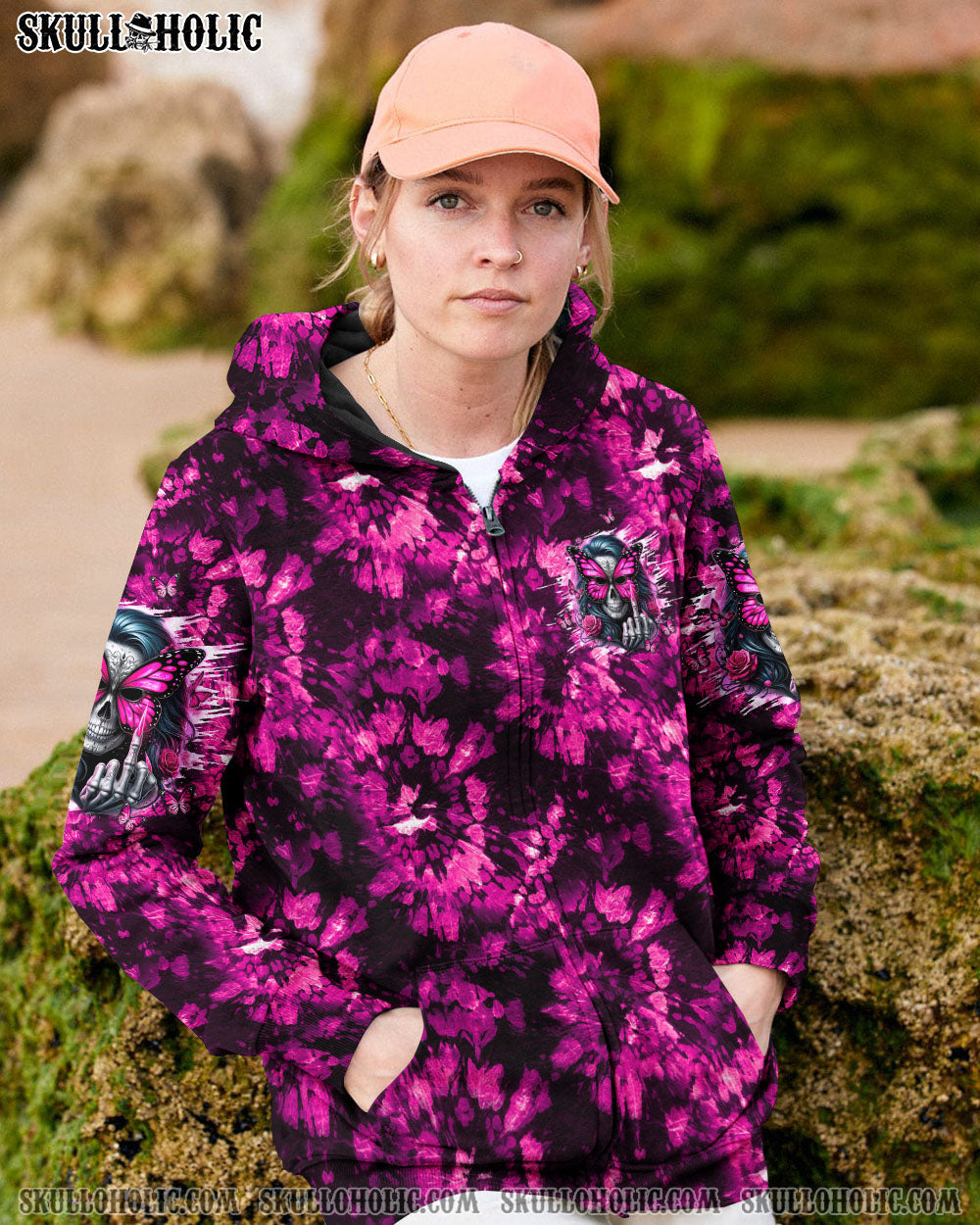 BLISSCORNERS ZERO F GIVEN SKULL LADY TIE DYE ALL OVER PRINT