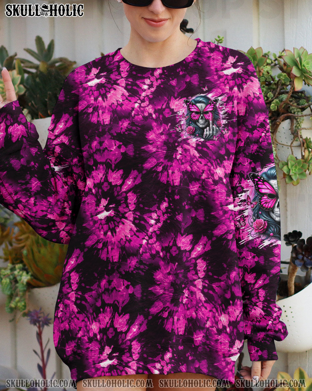 BLISSCORNERS ZERO F GIVEN SKULL LADY TIE DYE ALL OVER PRINT