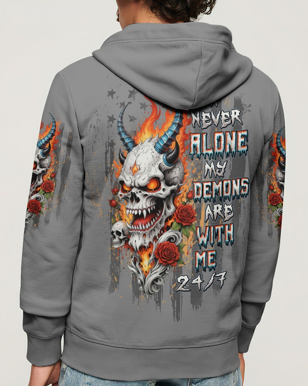 BLISSCORNERS I'M NEVER ALONE SKULL ALL OVER PRINT