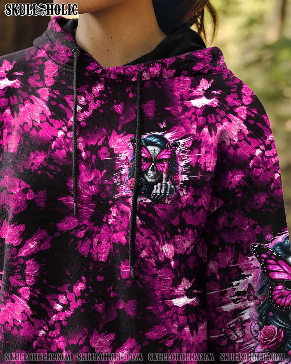 BLISSCORNERS BUT DID YOU DIE MOM LIFE  SKULL LADY TIE DYE  ALL OVER PRINT