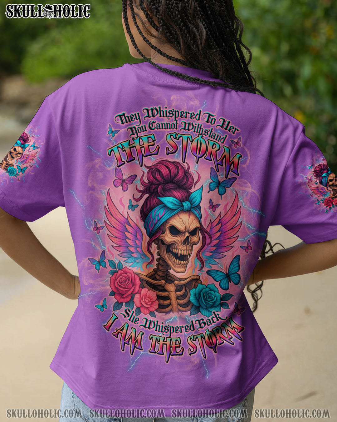 BLISSCORNERS I AM THE STORM SKELETON WINGS ALL OVER PRINT