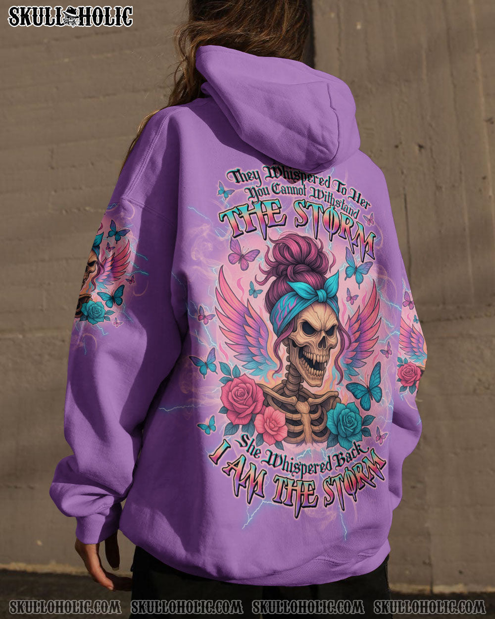 BLISSCORNERS I AM THE STORM SKELETON WINGS ALL OVER PRINT