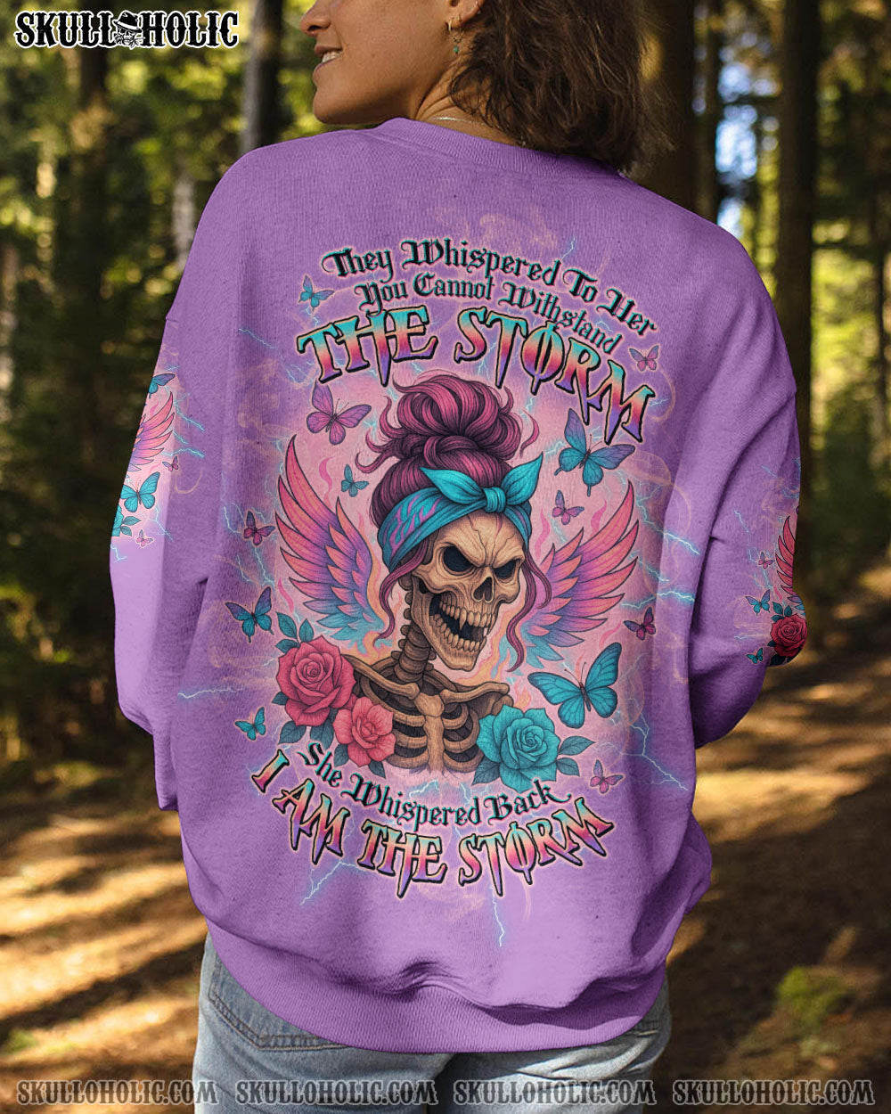 BLISSCORNERS I AM THE STORM SKELETON WINGS ALL OVER PRINT