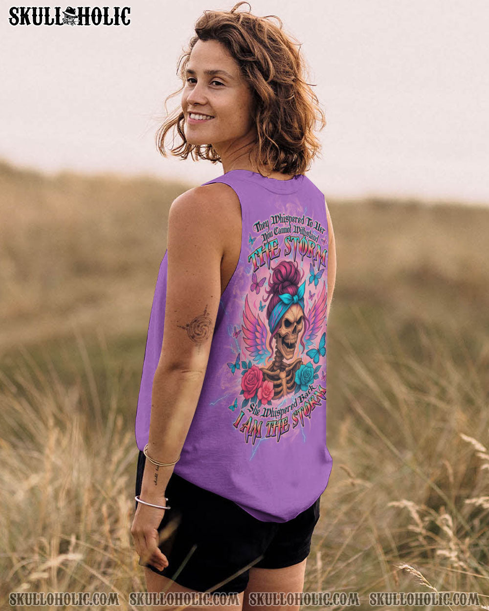 BLISSCORNERS I AM THE STORM SKELETON WINGS ALL OVER PRINT