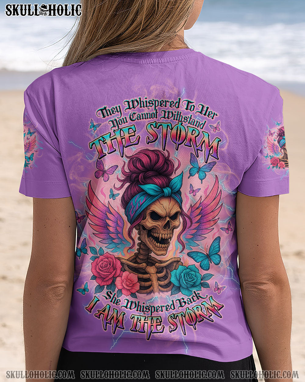 BLISSCORNERS I AM THE STORM SKELETON WINGS ALL OVER PRINT