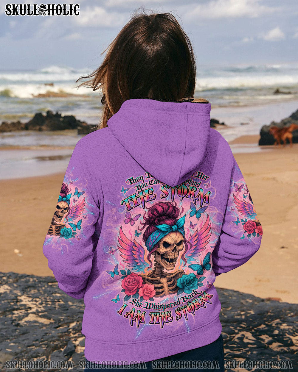 BLISSCORNERS I AM THE STORM SKELETON WINGS ALL OVER PRINT