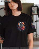 BLISSCORNERS (HOT DEAL) HALF GODDESS HALF HELL SKULL LADY ALL OVER PRINT