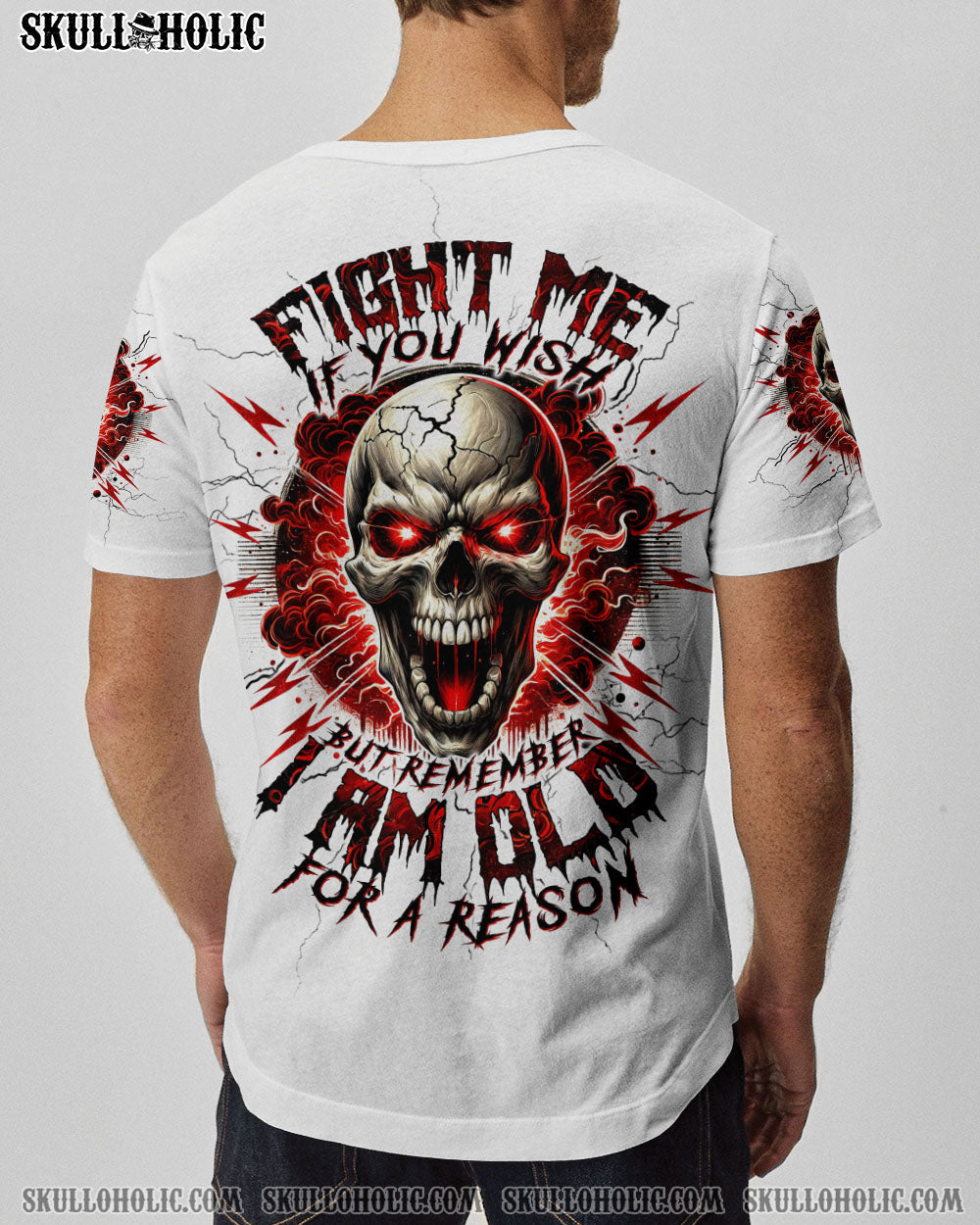BLISSCORNERS FIGHT ME IF YOU WISH MADLY SKULL ALL OVER PRINT