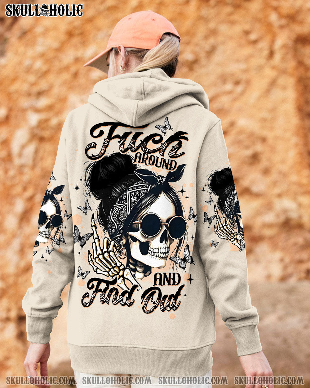 BLISSCORNERS YES I'M A B BUT NOT YOURS MESSY BUN ALL OVER PRINT