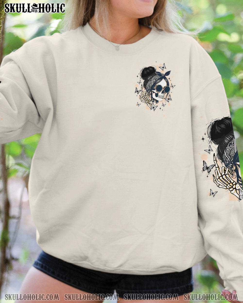BLISSCORNERS YES I'M A B BUT NOT YOURS MESSY BUN ALL OVER PRINT
