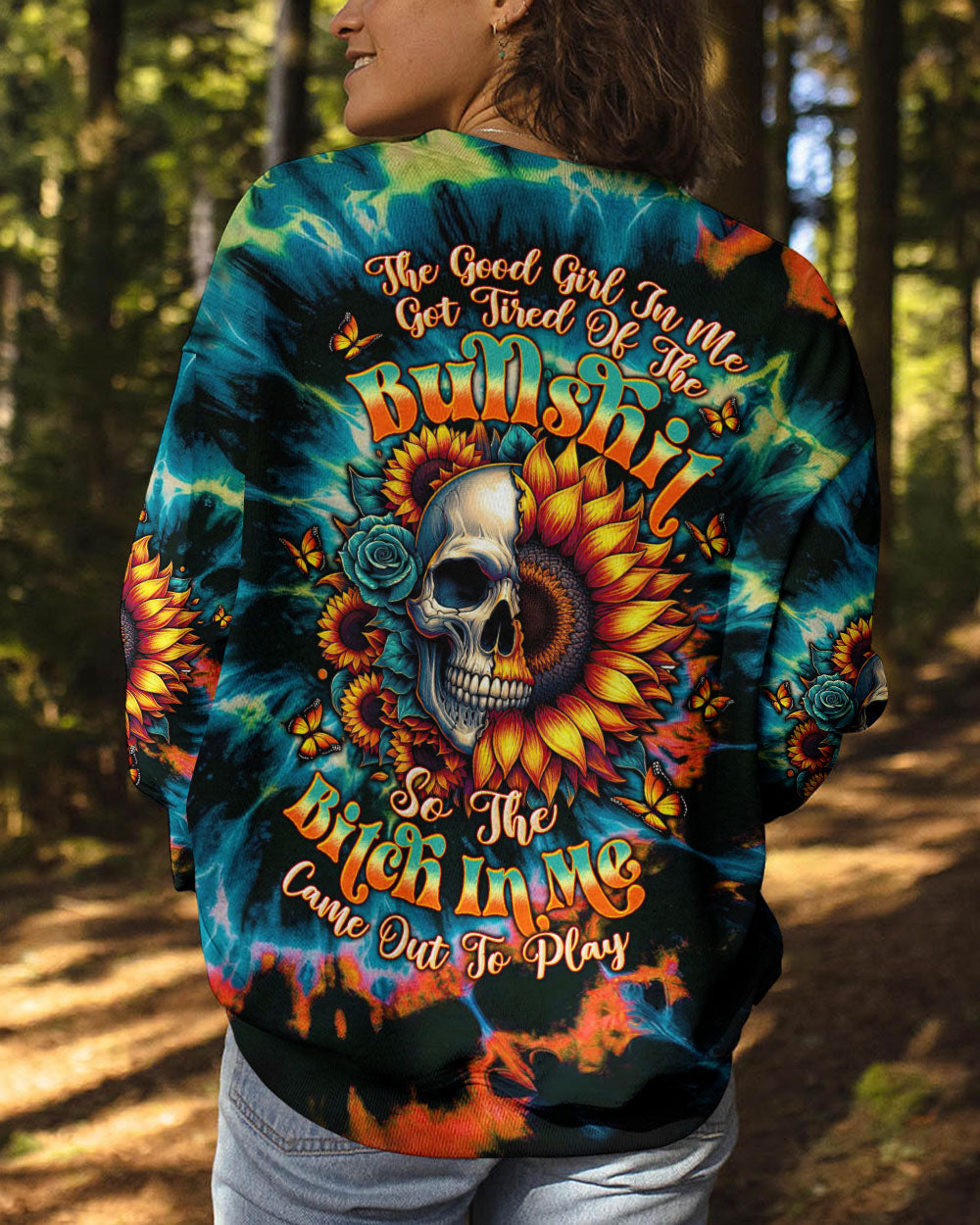 BLISSCORNERS THE GOOD GIRL IN ME SKULL ALL OVER PRINT