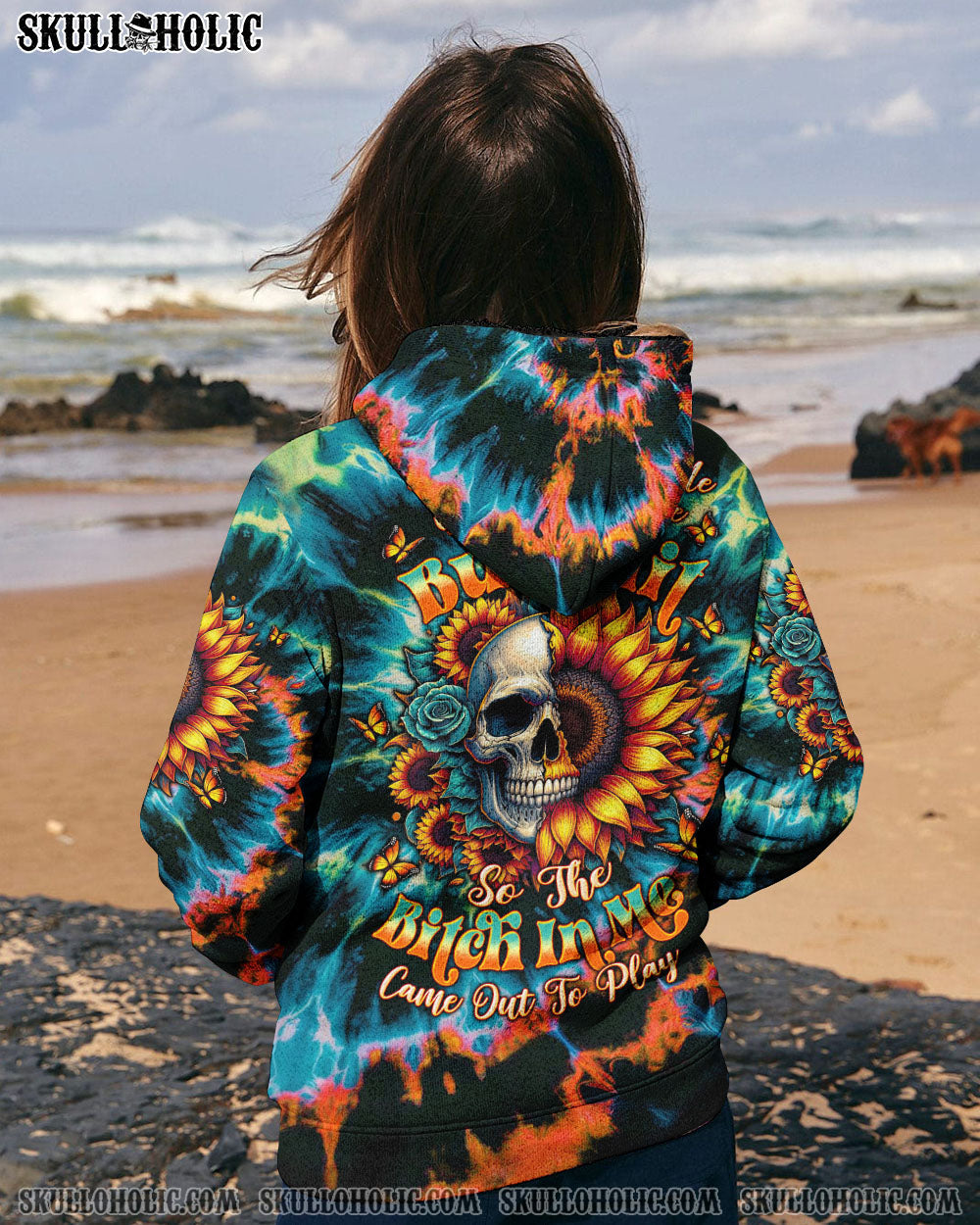BLISSCORNERS THE GOOD GIRL IN ME SKULL ALL OVER PRINT