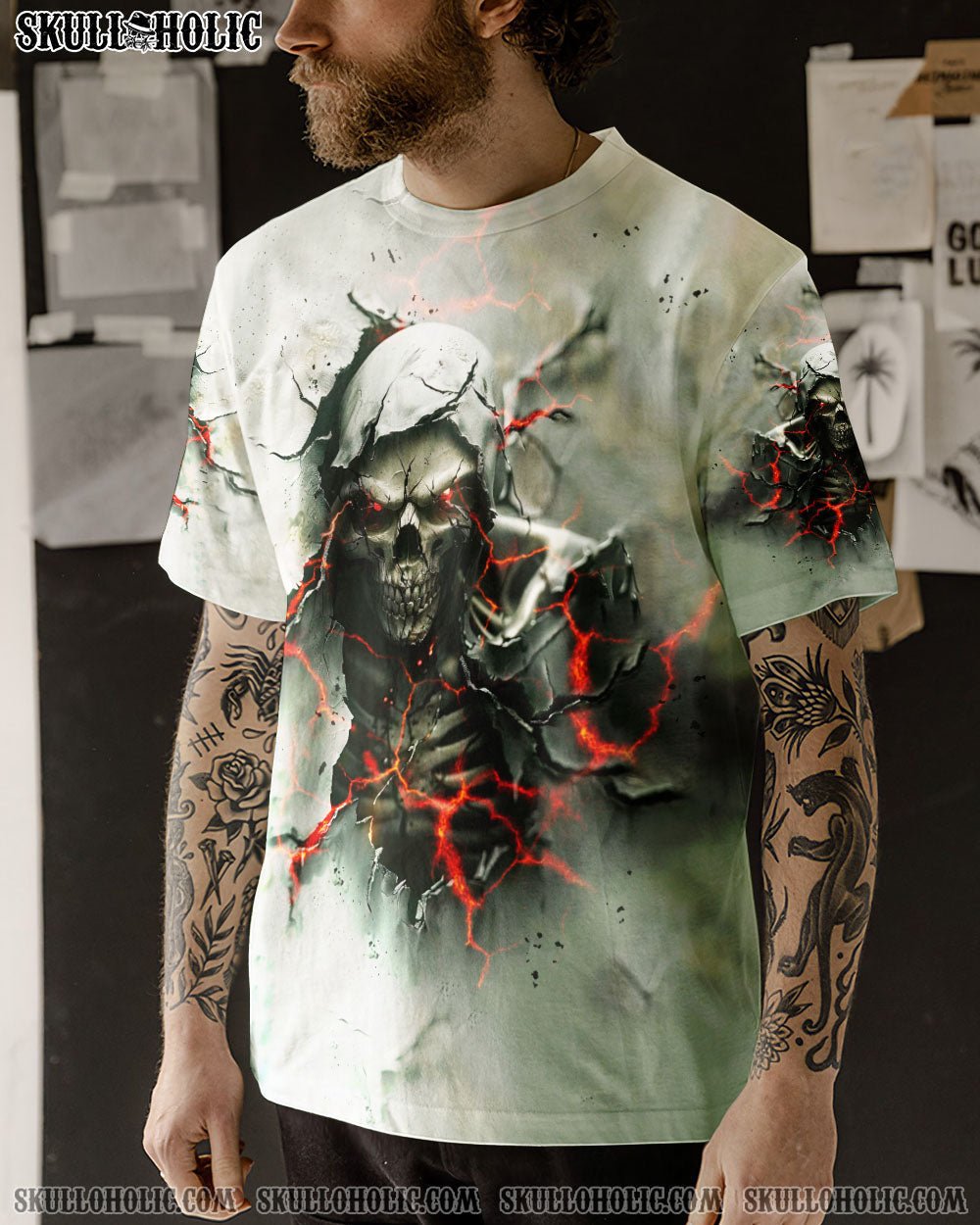 BLISSCORNERS I'M NEVER ALONE MY DEMONS ARE WITH ME 24/7 ALL OVER PRINT