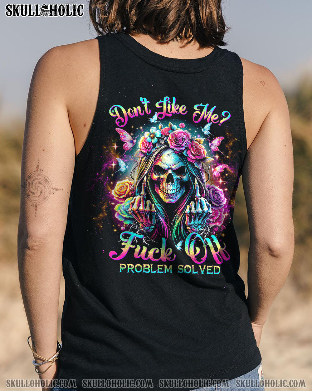 BLISSCORNERS YOU COULDN'T HANDLE ME MESSY BUN ALL OVER PRINT