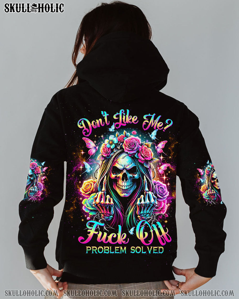 BLISSCORNERS YOU COULDN'T HANDLE ME MESSY BUN ALL OVER PRINT