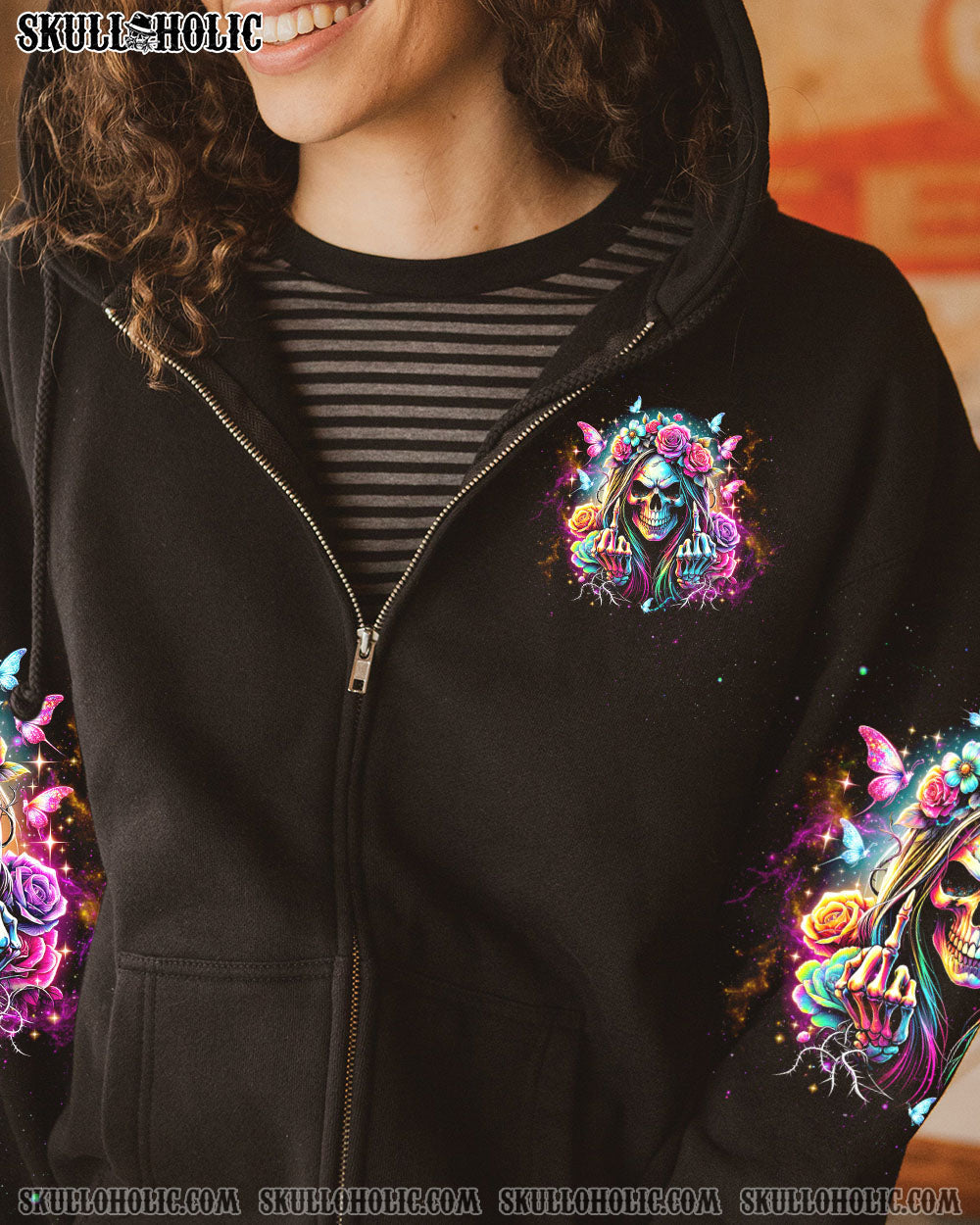 BLISSCORNERS YOU COULDN'T HANDLE ME MESSY BUN ALL OVER PRINT