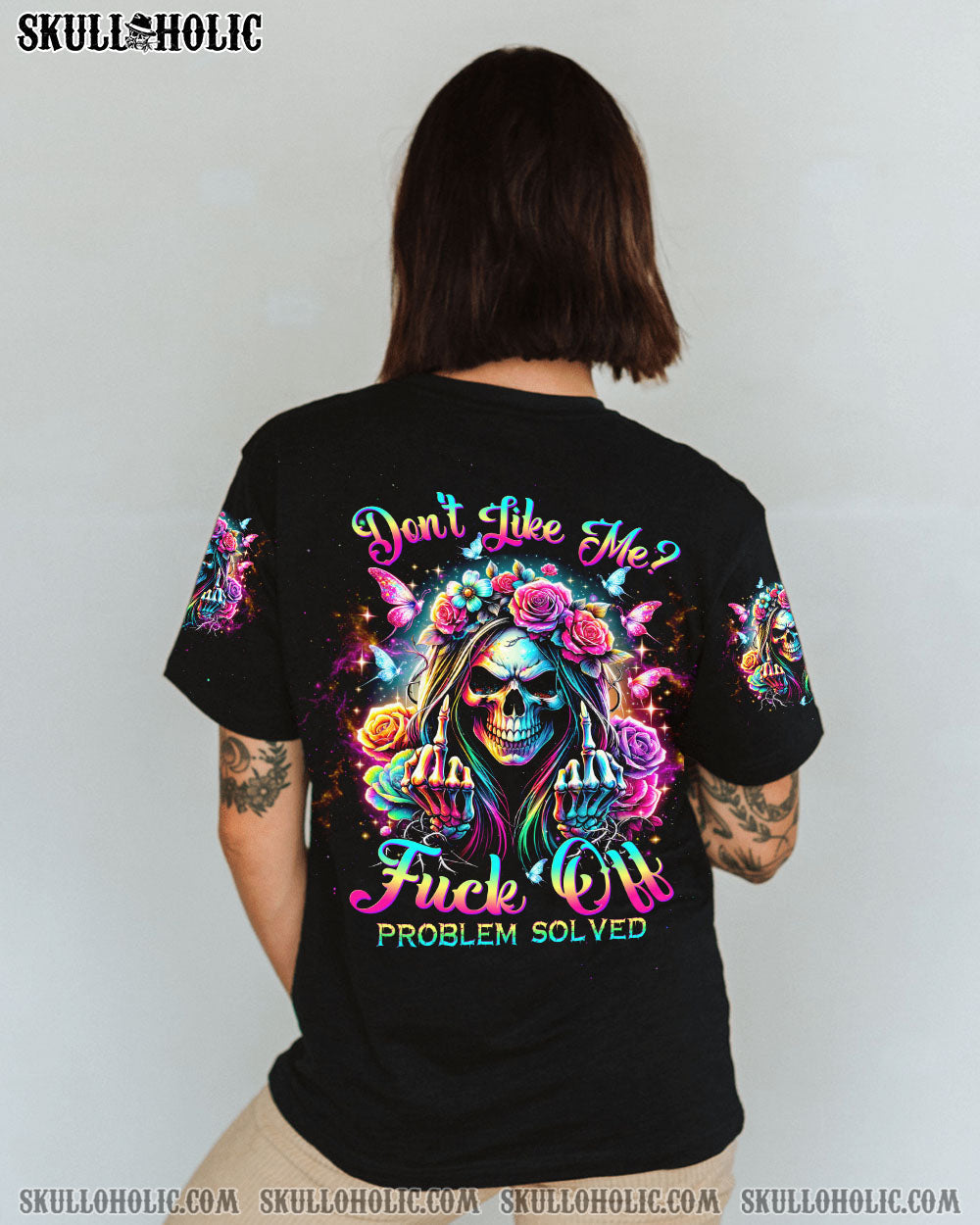 BLISSCORNERS YOU COULDN'T HANDLE ME MESSY BUN ALL OVER PRINT