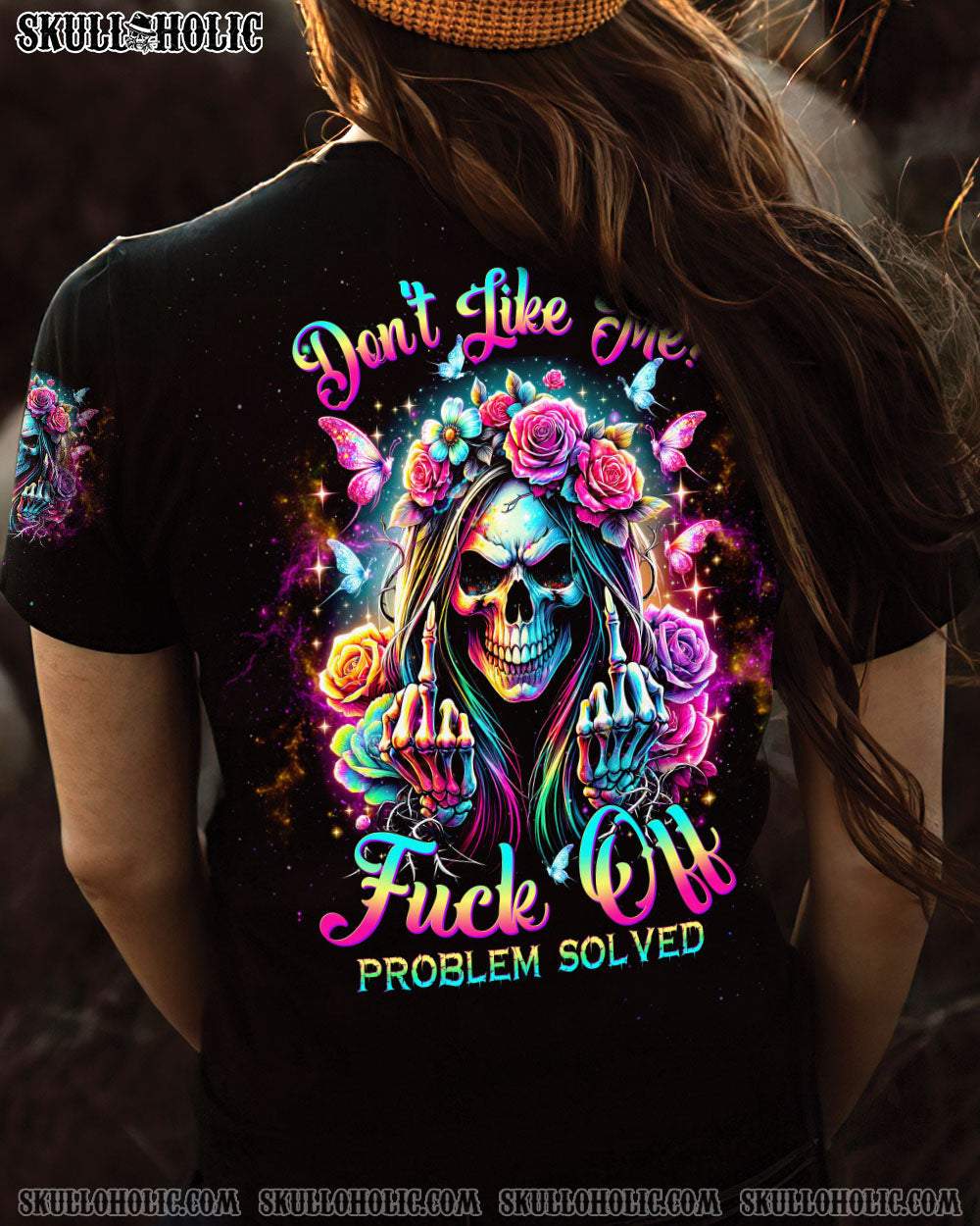BLISSCORNERS YOU COULDN'T HANDLE ME MESSY BUN ALL OVER PRINT