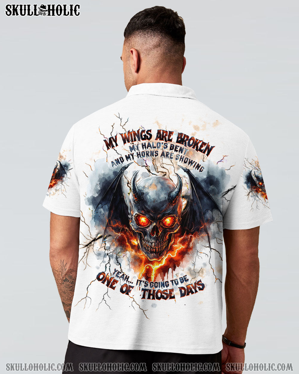 BLISSCORNERS IT'S GOING TO BE ONE OF THOSE DAYS SKULL ALL OVER PRINT