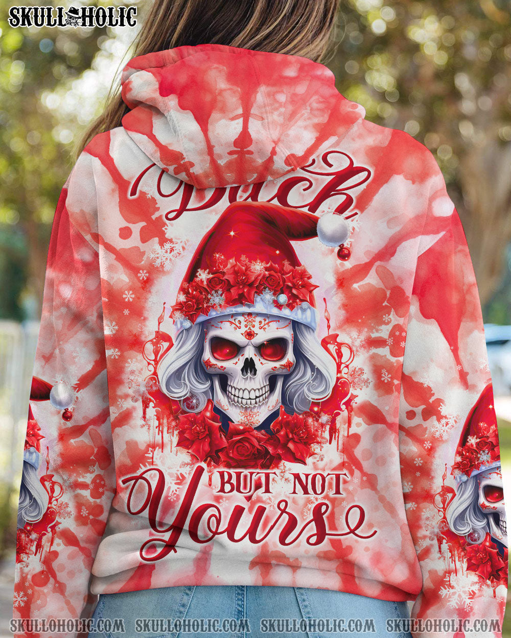 BLISSCORNERS YES I'M A B BUT NOT YOURS CHRISTMAS ALL OVER PRINT