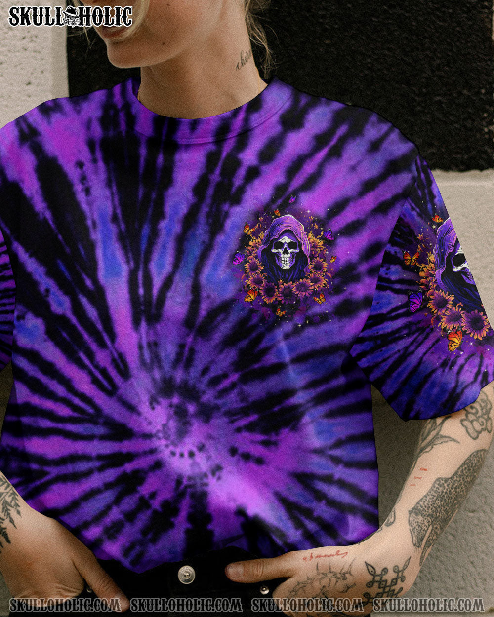 BLISSCORNERS THE GOOD GIRL IN ME REAPER SUNFLOWER ALL OVER PRINT