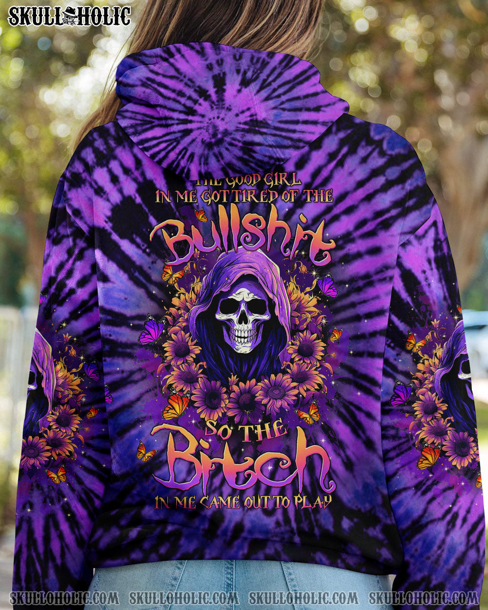 BLISSCORNERS THE GOOD GIRL IN ME REAPER SUNFLOWER ALL OVER PRINT