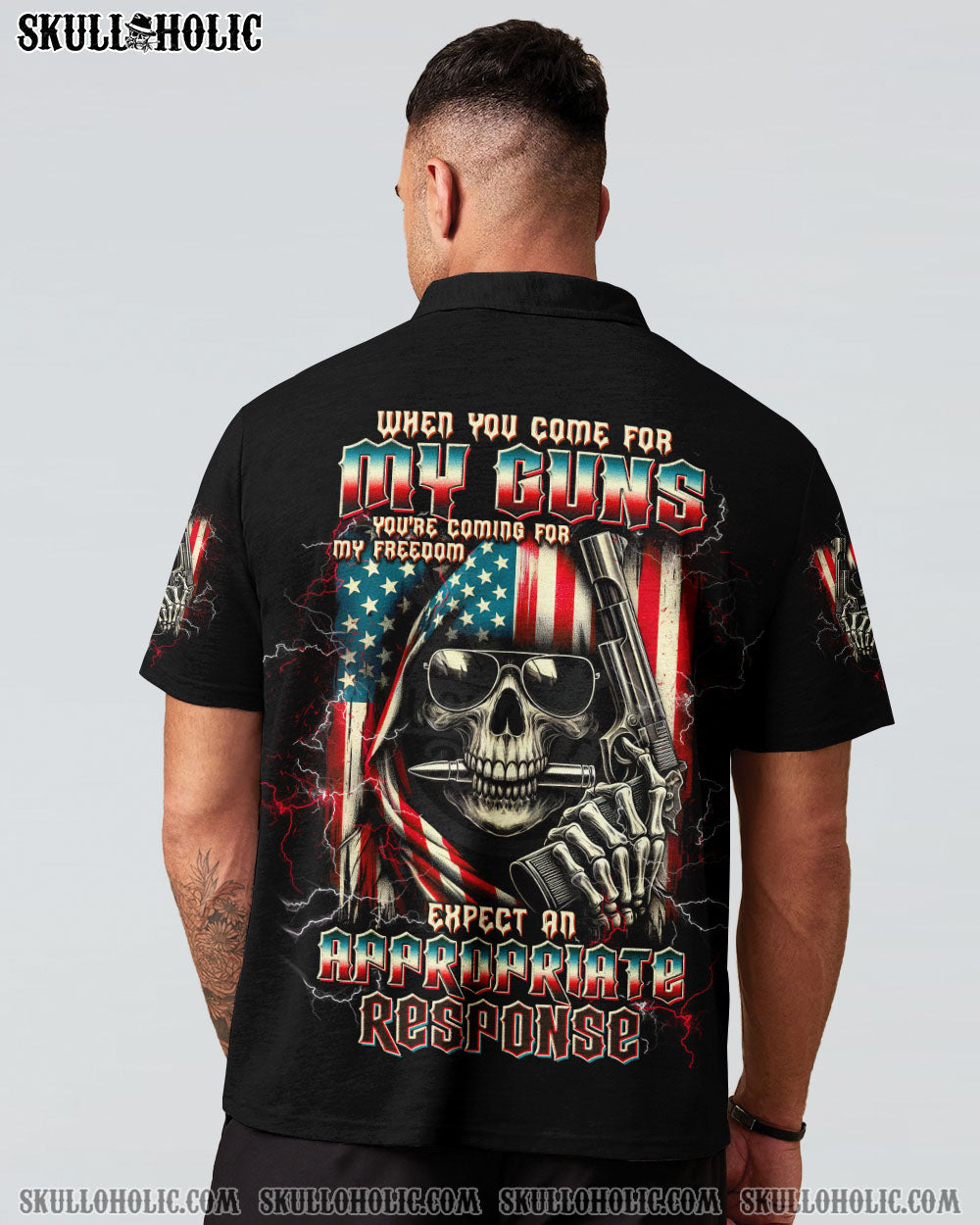 BLISSCORNERS WHEN YOU COME FOR MY G REAPER SKULL ALL OVER PRINT -  TLTW1505251