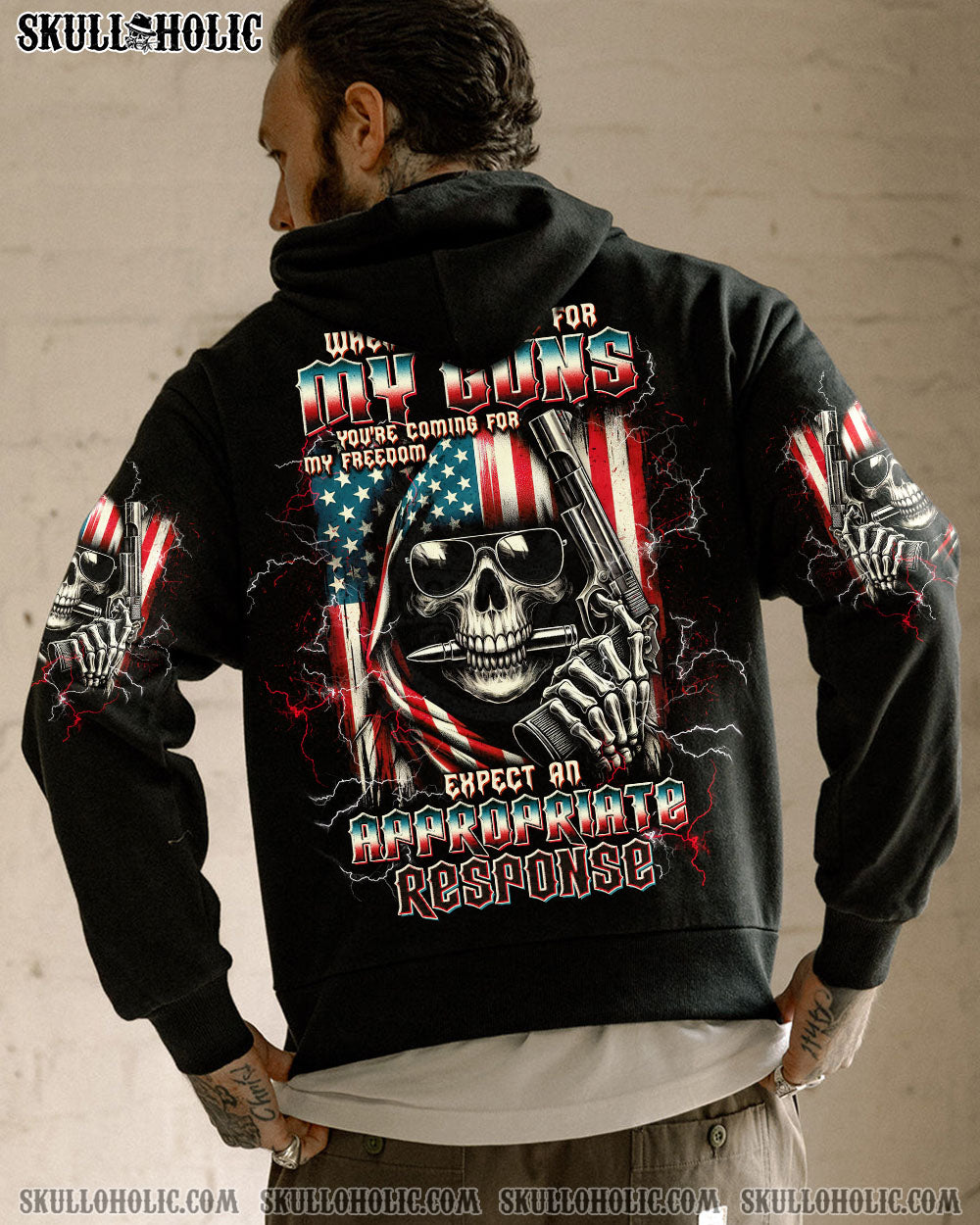 BLISSCORNERS WHEN YOU COME FOR MY G REAPER SKULL ALL OVER PRINT -  TLTW1505251
