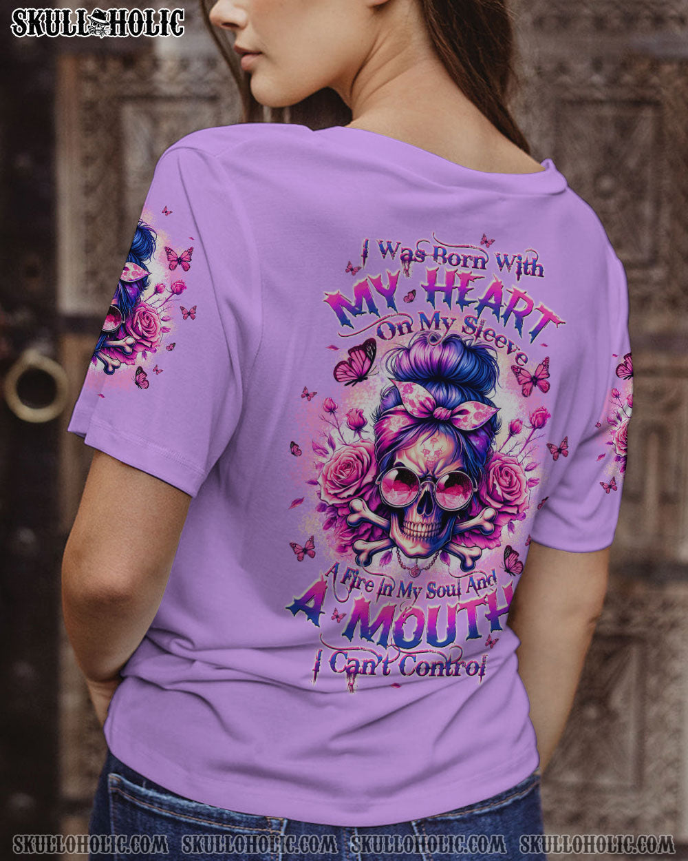 BLISSCORNERS YOUR FIRST MISTAKE MESSY BUN ALL OVER PRINT