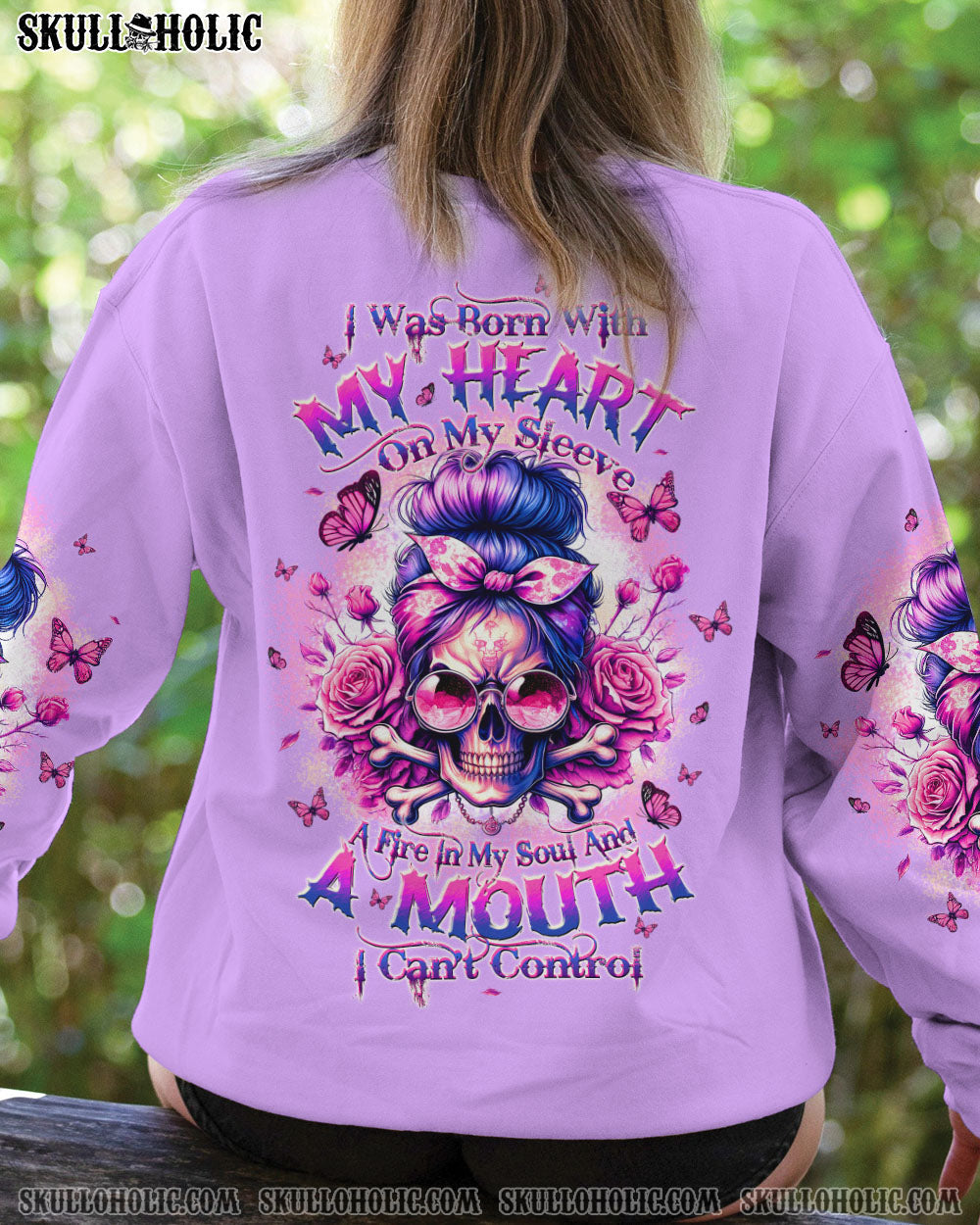 BLISSCORNERS YOUR FIRST MISTAKE MESSY BUN ALL OVER PRINT