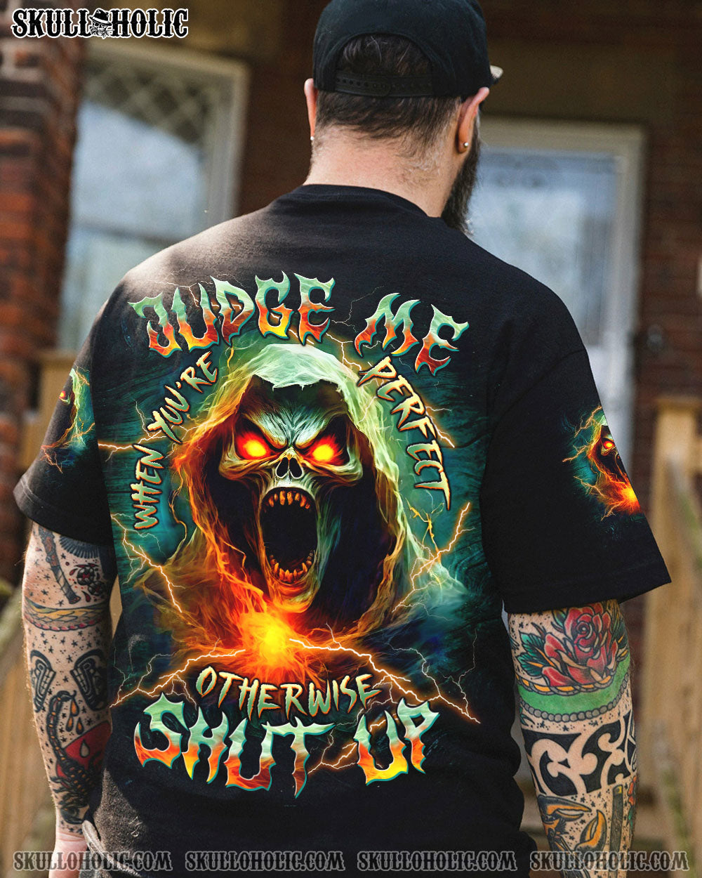 BLISSCORNERS JUDGE ME WHEN SKULL REAPER ALL OVER PRINT