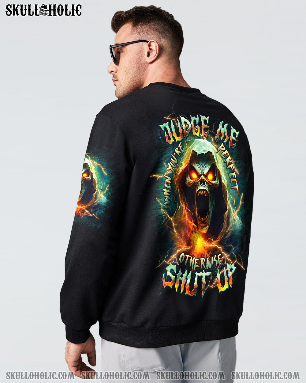 BLISSCORNERS JUDGE ME WHEN SKULL REAPER ALL OVER PRINT