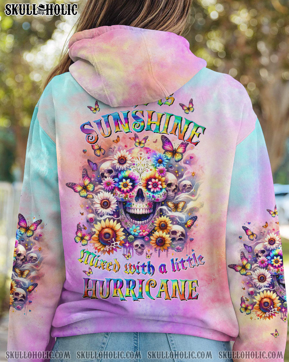 BLISSCORNERS SHE IS SUNSHINE SKULL ALL OVER PRINT