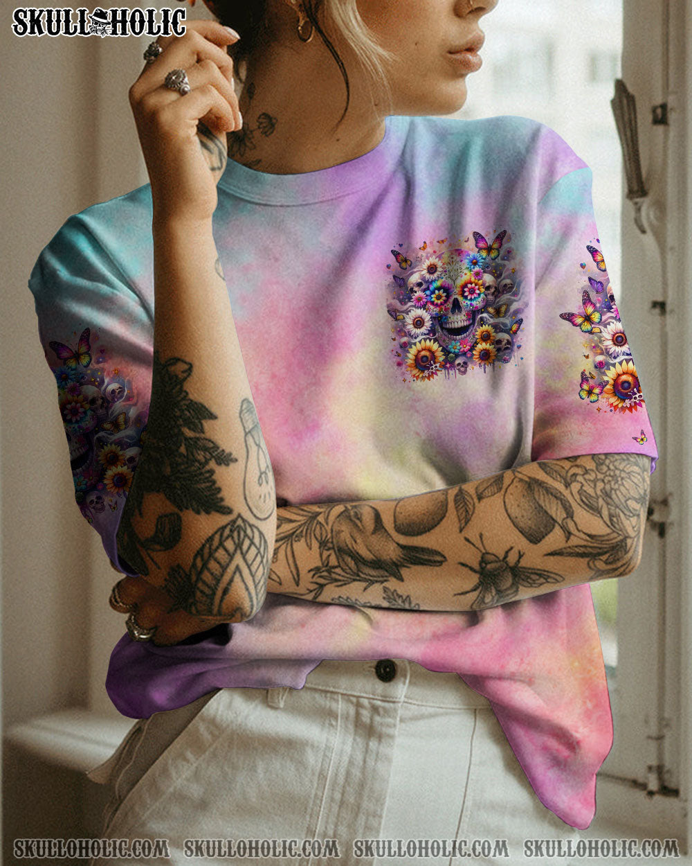BLISSCORNERS SHE IS SUNSHINE SKULL ALL OVER PRINT