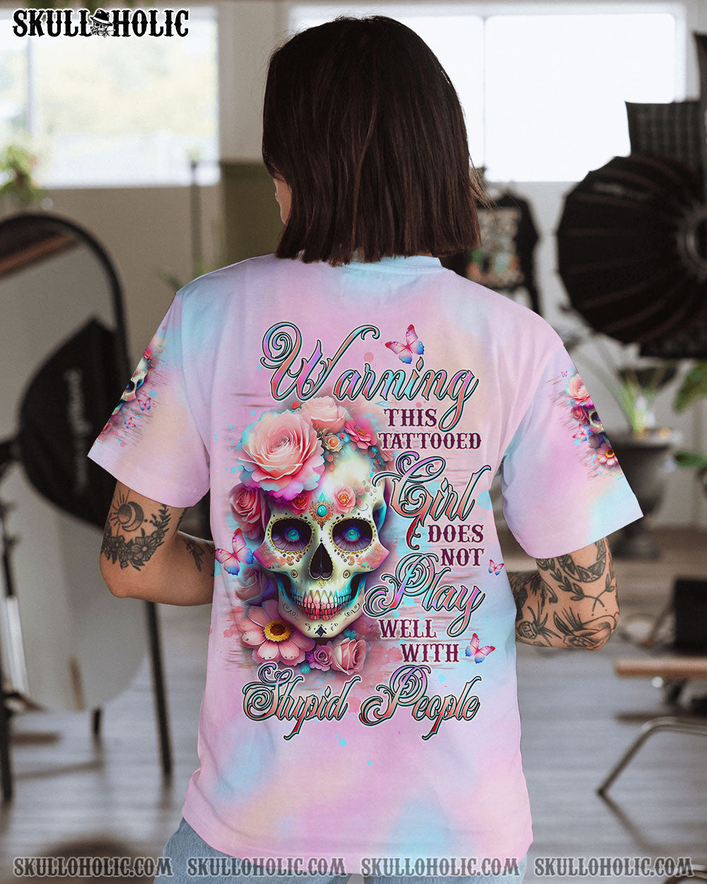 BLISSCORNERS WARNING THIS TATTOOED GIRL ALL OVER PRINT