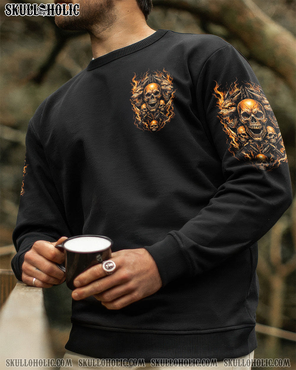BLISSCORNERS YOUR FIRST MISTAKE WOLF SKULL ALL OVER PRINT