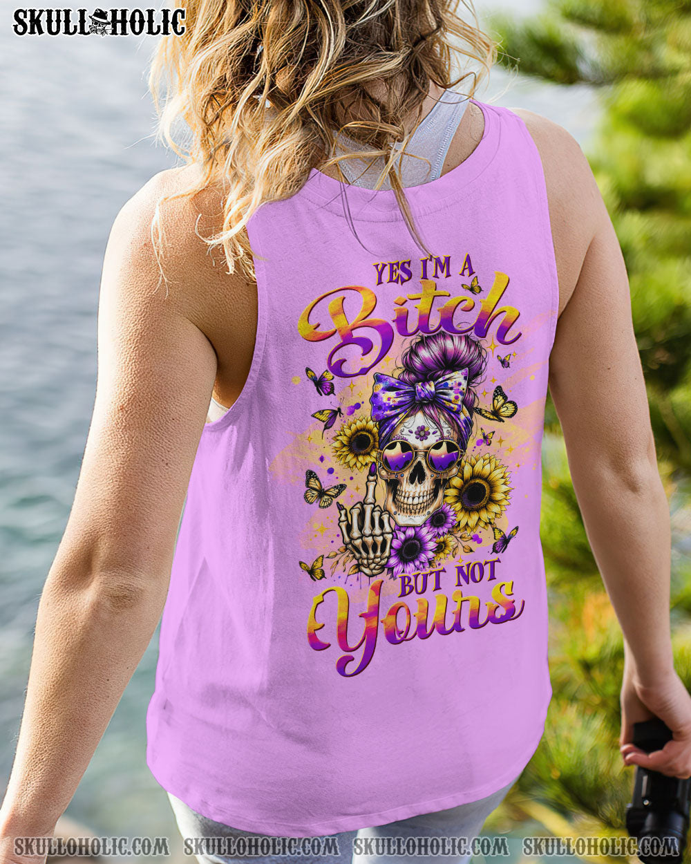 BLISSCORNERS THE GOOD GIRL IN ME MESSY BUN ROSE ALL OVER PRINT