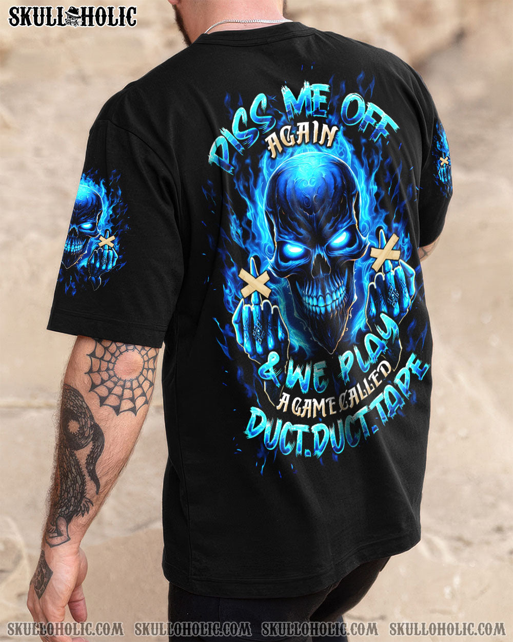 BLISSCORNERS PISS ME OFF AGAIN MADLY SKULL ALL OVER PRINT