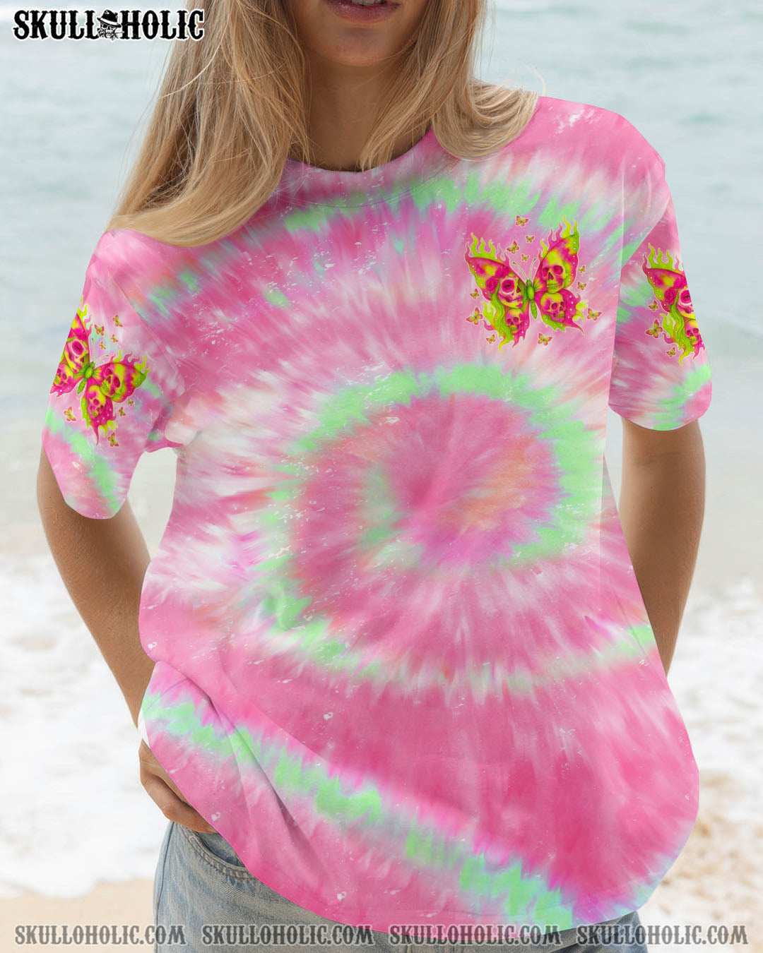BLISSCORNERS KARMA FAIRY SKULL BUTTERFLY ALL OVER PRINT