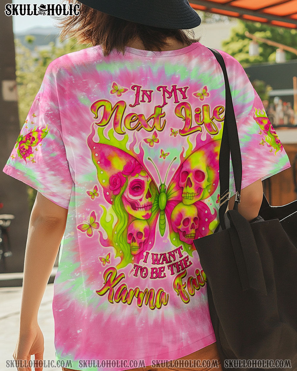 BLISSCORNERS KARMA FAIRY SKULL BUTTERFLY ALL OVER PRINT