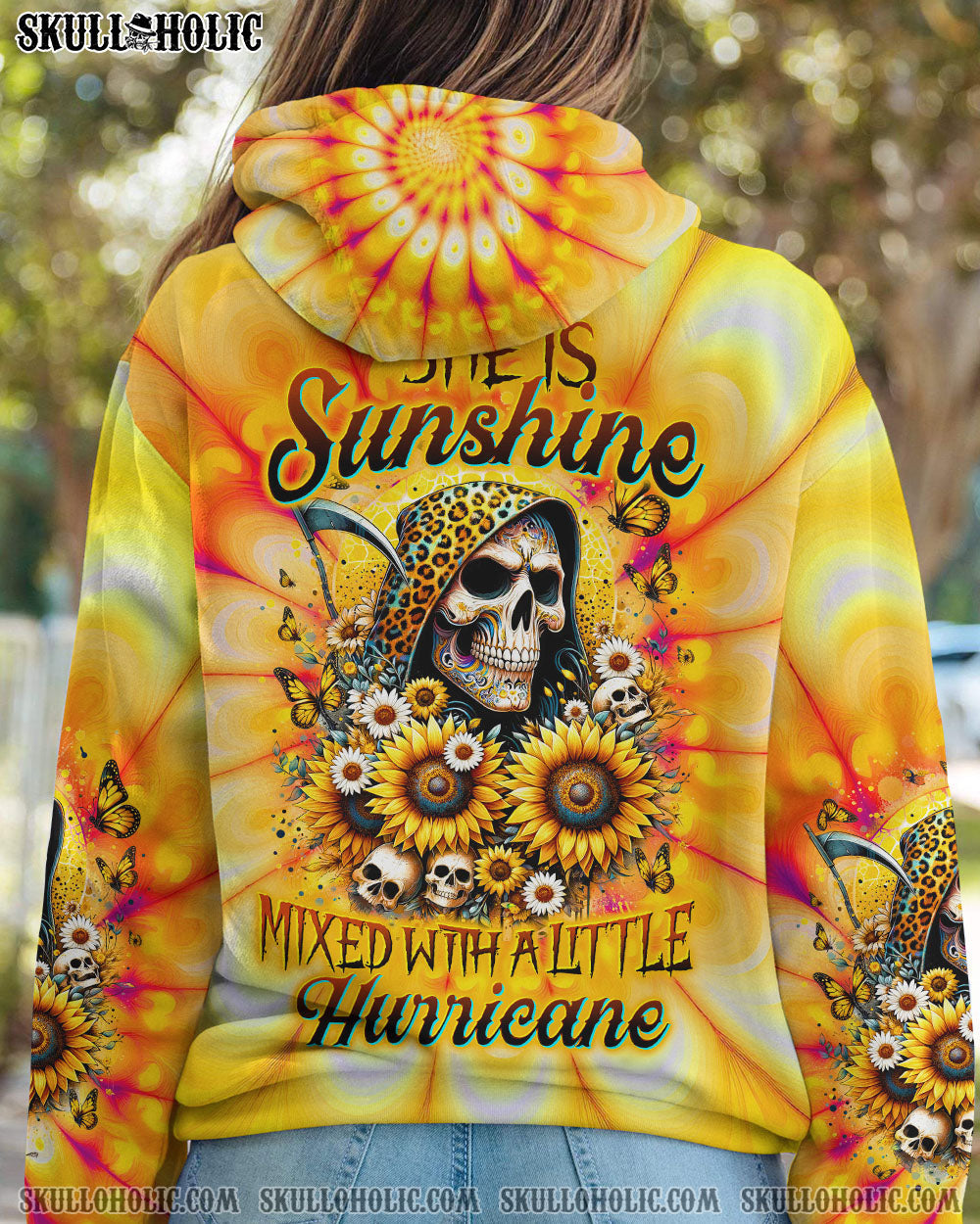 BLISSCORNERS SHE IS SUNSHINE LEOPARD REAPER ALL OVER PRINT