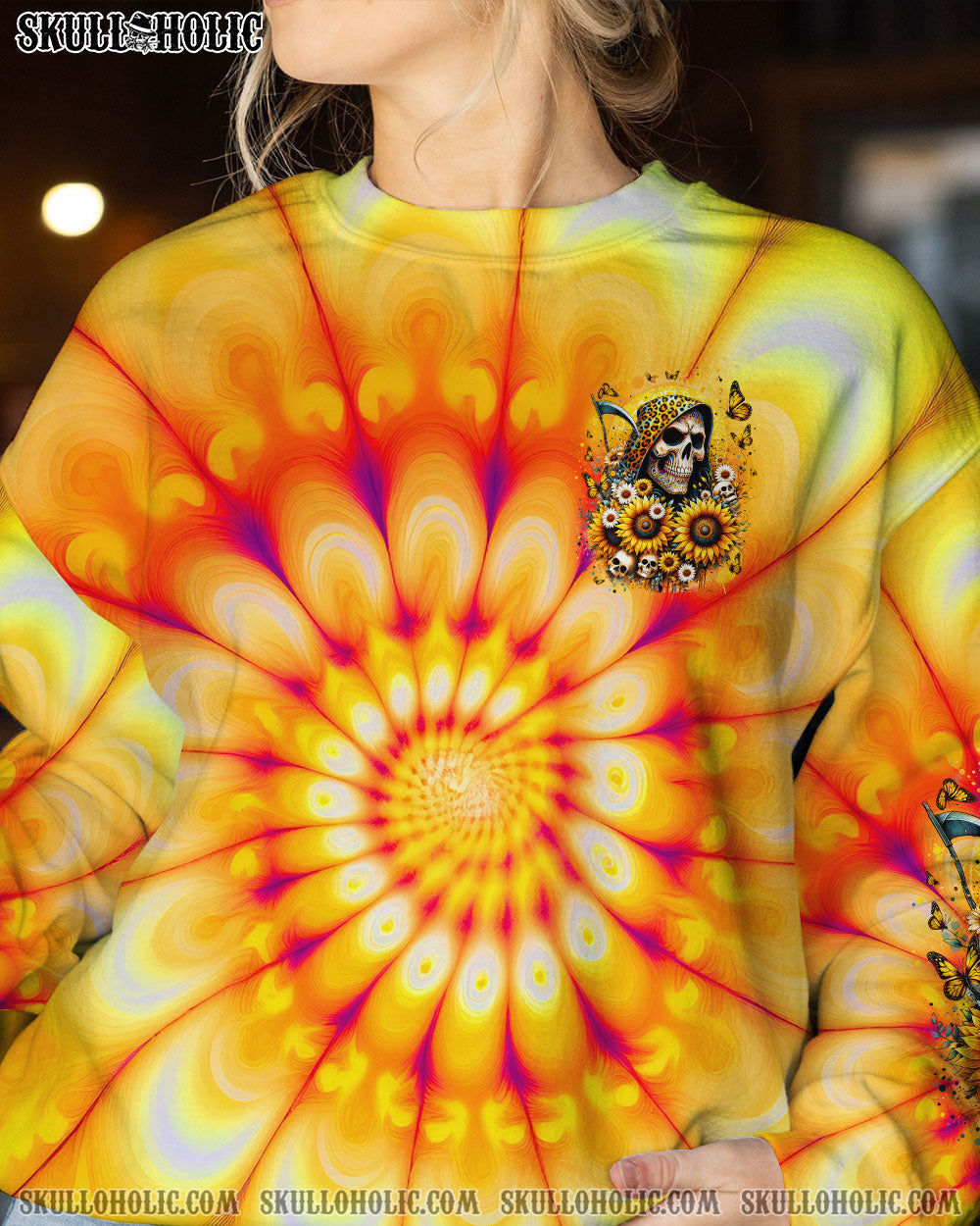 BLISSCORNERS SHE IS SUNSHINE LEOPARD REAPER ALL OVER PRINT