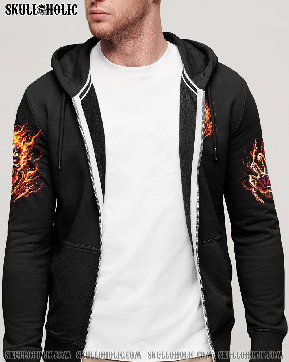 BLISSCORNERS ONE DAY I'M GONNA JUST SAY FIRE SKULL ALL OVER PRINT